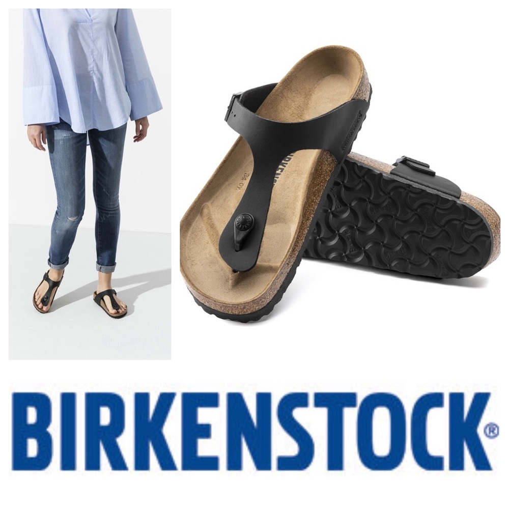 Birkenstock Black Thong Sandals